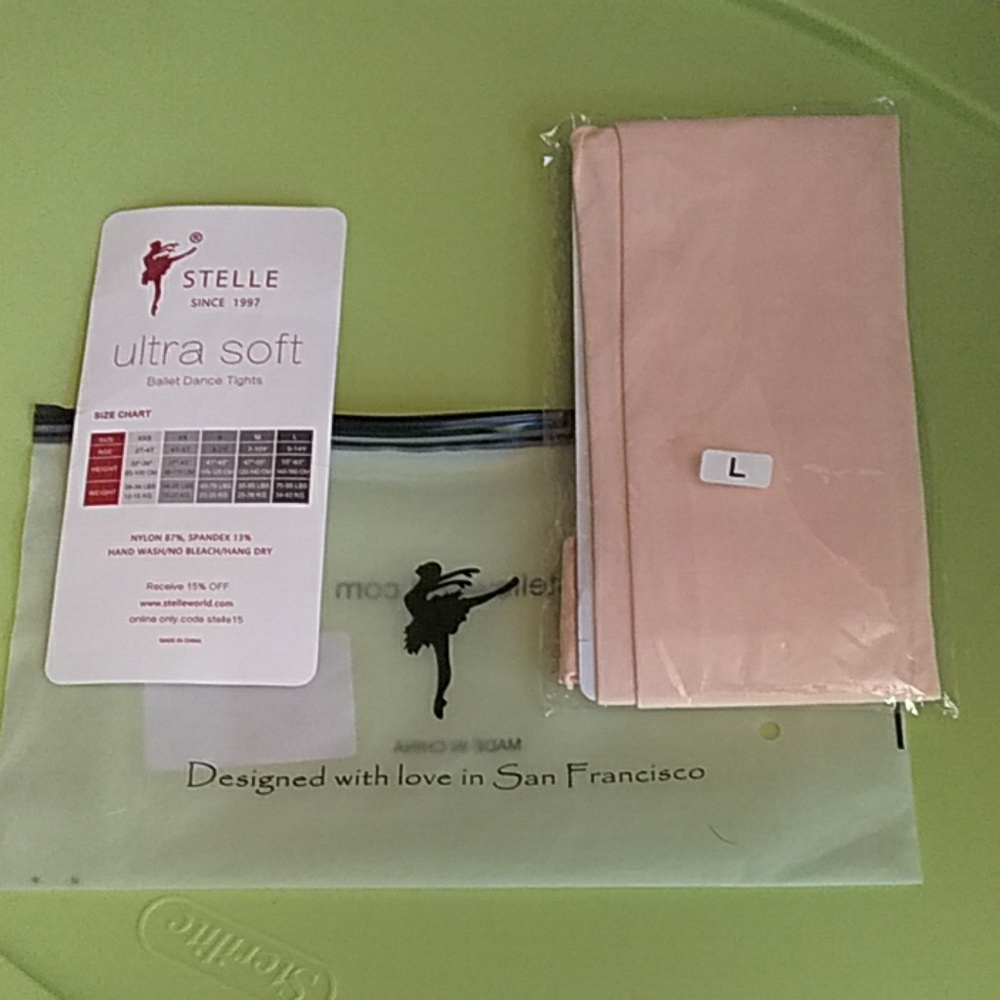 💙 Size Large.  Stelle Ultra Soft Ballet Tights